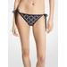 Michael Kors Empire Logo Bikini Bottom Black S