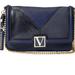 Victoria's Secret Bags | Nip Luxury Vs Dusty Dark Blue Vegan Small Crossbody Gold Chain | Color: Black/Blue | Size: Os