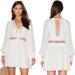 Free People Dresses | Free People Think I Love You Crochet Macrame Dress Long Sleeve Boho Revolve | Color: White | Size: Xs