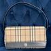 Burberry Bags | Euc Burberry Check And Leather Top Handle Bag | Color: Black/Cream | Size: Os