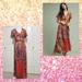 Anthropologie Dresses | Anthropologie Akeim + Kin Murol Wrapped Maxi Dress Sz 4 | Color: Gold/Pink | Size: 4