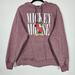 Disney Shirts | Disney Mickey Mouse Cotton Blend Mens Large Long Sleeve Pullover Hoodie | Color: Red | Size: L