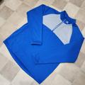 Adidas Other | Adidas Mens Sweatshirt Xl Blue Gray Colorblocked Climawarm Fleece 1/2 Zip Golf | Color: Blue/Gray | Size: Xl