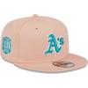 Men's New Era Pink Oakland Athletics Sky Aqua Undervisor 9FIFTY Snapback Hat