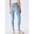Slim-fit-Jeans LTB "Amy X" Gr. 28, Länge 32, blau (vonda undama) Damen Jeans Röhrenjeans