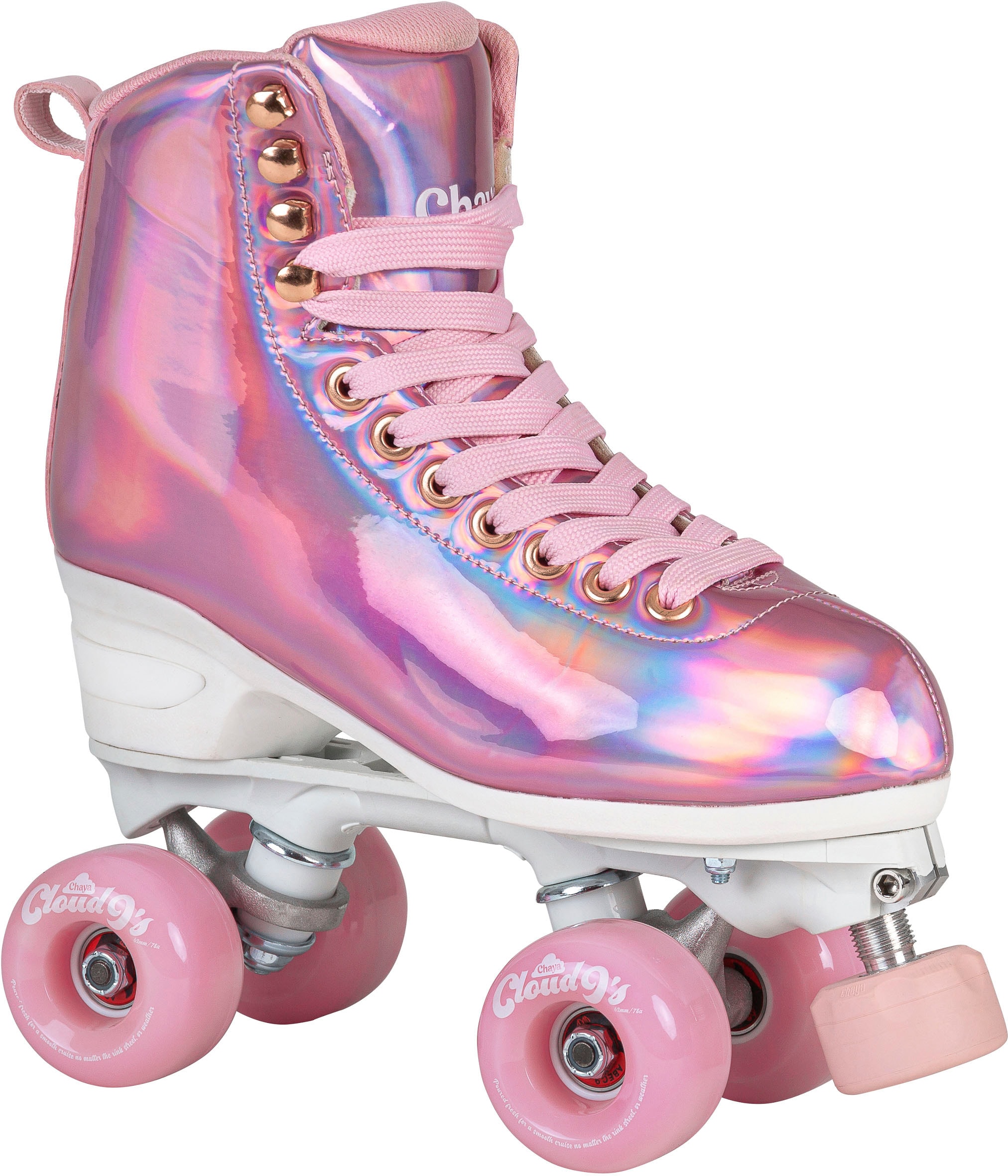 Rollschuhe CHAYA "Melrose Elite Space Holographic" Gr. 42, rosa, Inlineskates_Rollschuhe, 42 (bis 100), Lederimitat, vegan Image