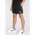 Shorts PUMA "ESS+ TAPE WOVEN SHORTS" Gr. L, N-Gr, schwarz (puma black) Herren Hosen Shorts