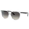 Ray-Ban RB4378 Sunglasses - Women's Transparent Frame Grey Gradient Lens 54 RB4378-647711-54