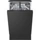 CDA CDI4121 Fully Integrated Slimline Dishwasher - Black Control Panel with Fixed Door Fixing Kit - E Rated, Black