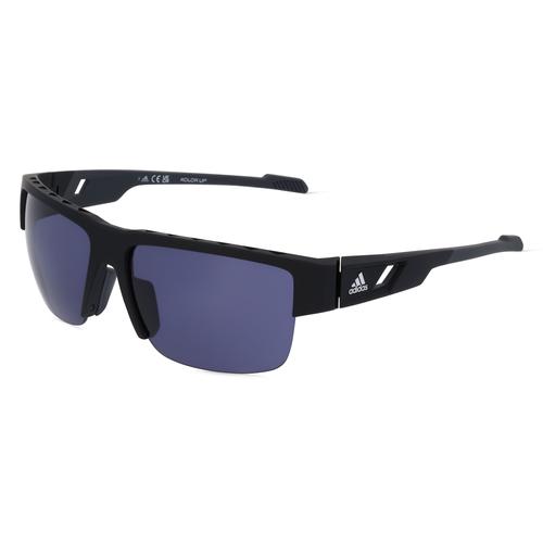 Adidas SP0070 Unisex-Sonnenbrille Vollrand Eckig Kunststoff-Gestell, schwarz