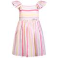 happy girls - Kurzarmkleid Happy Stripes In Candy Pink, Gr.152