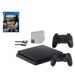 Sony 2215A PlayStation 4 Slim 500GB Gaming Console Black 2 Controller Included with Call of Duty WW2 Game BOLT AXTION Bundle Lke New