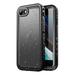 SPORTLINK Waterproof Case for iPhone SE 2022/2020/7/8 Shockproof Dustproof Full Body Screen Protector - Black