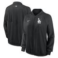 Women's Nike Black Los Angeles Dodgers Authentic Collection Team Raglan Performance Full-Zip Jacket