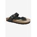 Women's Crawford Sandal by White Mountain in Black Nubuck (Size 12 M)