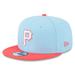 Men's New Era Light Blue/Red Pittsburgh Pirates Spring Basic Two-Tone 9FIFTY Snapback Hat