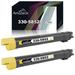 Amateck Compatible Toner Cartridge Replacement for Dell 330 5852 F916R Yellow 2 Pack for 5120cdn 5130cdn 5140cdn