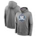 Men's Nike Heather Gray Indianapolis Colts 40th Anniversary Club Pullover Hoodie