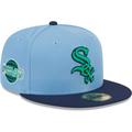 Men's New Era Light Blue/Navy Chicago White Sox Green Undervisor 59FIFTY Fitted Hat