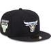 Men's New Era Black Chicago Bulls Color Pack 59FIFTY Fitted Hat