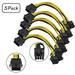 HLONK 5 Pack PCIe 8 Pin Female to Dual 8 Pin (6+2) Male PCI Express Adapter Power Cable PCIE Y - Splitter Extension Cable 7.87 Inches