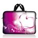 LSS 10.2 inch Laptop Sleeve Bag Carrying Case Pouch with Handle for 8 8.9 9 10 10.2 Apple Macbook GW Acer Asus Dell Hp Sony Toshiba Pink Heart