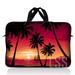 LSS 17 inch Laptop Sleeve Bag Carrying Case Pouch with Handle for 17.4 17.3 17 16 Apple MacBook Acer Asus Dell Hawaiian Paradise Palm Tree