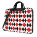 Red Kaleidoscope Diamond Laptop Bag 13 inch Laptop or Tablet Business Casual Laptop Bag