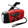 Clearanceï¼�Emergency Radio Hand Crank Radio Crank Radio Outdoor Radio Solar Radio with LED Flashlight Cell Phone Charger Portable Radio for Emergency Outdoor Camping Garden Light