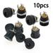 10Pcs 9V12V DIY Guitar Effects Pedal Power DC Connectors Socket Plug Jack 2.1mm