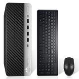 HP ProDesk 600 G3 SFF Desktop Computer Inter i5-6500 Up to 3.60GHz 16GB DDR4 New 1TB NVMe SSD Built-in AX210 Wi-Fi 6E BT HDMI Dual Monitor Support Wireless Keyboard and Mouse Win10 Pro (used)