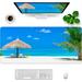 Beach Gaming Mouse Pad XXL Large Mouse Pad 35x15.7x0.12 inch Extra Large Mouse Pad Ocean Theme Blue Mouse Pad (Beach Ocean -4)