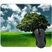 Mouse Pad Big Tree and Green Grass Design Mouse Pad Square Waterproof Mouse pad Non-Slip Rubber Base Mouse pad Office Laptop 9.5 x7.9X 0.12