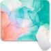 Square Mouse Pad Pink Green Marble Personalized Premium-Textured Mousepads Design Washable Lycra Cloth Mousepad Non-Slip Rubber Base Computer Mouse Pads for Wireless Mouse