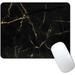 Mouse Pad Black and Gold Marble Mouse Pad Modern Marbling Mousepad Small Mouse Pads with Designs Portable Office Non-Slip Rubber Base Wireless Mouse Pad for Laptop