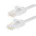 Monoprice Cat6 Ethernet Patch Cable - 0.5 Feet - White (12 pack) Snagless RJ45 Stranded 550MHz UTP Pure Bare Copper Wire 24AWG - Flexboot Series