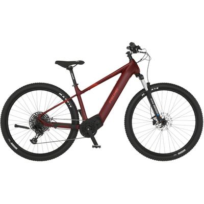 E-Bike FISCHER FAHRRAD "MONTIS 7.0I 630" E-Bikes Gr. 43cm, 29 Zoll (73,66cm), rot (purpurrot) Pedelec, Elektrofahrrad für Damen u. Herren, MTB