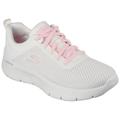 Slip-On Sneaker SKECHERS "GO WALK FLEX ALANI" Gr. 35, rosa (weiß, rosa) Damen Schuhe Sneaker Trainingsschuh, Freizeitschuh für Maschinenwäsche geeignet
