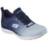Slip-On Sneaker SKECHERS "SUMMITS BRIGHT CHARMER", Damen, Gr. 37, blau (navy), Textil, casual, Schuhe, Schlupfschuh, Slipper, Freizeitschuh mit schönem Farbverlauf