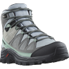 Wanderschuh SALOMON "QUEST ROVE GORE-TEX W", Gr. 38,5, grau (grau, mint), Leder, Textil, sportlich, Schuhe, Wasserdicht