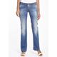 Bootcut-Jeans GANG "94FIONA" Gr. 32, N-Gr, blau (dark indigo) Damen Jeans Bootcut