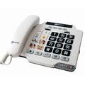 Geemarc Photophone 100 - Amplified Corded Telephone with Customisable Photo Memories and Tone and Volume Control for Elderly - Hearing Aid Compatible - Low to Medium Hearing Loss - UK Version
