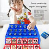 Guess Who?Board Gameï¼Œ Easy to Load Frame Double-Sided Character Sheet 2 Player Board Games for Kids Guessing Games for Families Ages 6 and Up