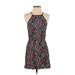 Forever 21 Casual Dress - Mini: Black Paisley Dresses - Women's Size Small