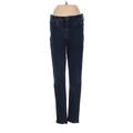 Banana Republic Factory Store Jeans - Mid/Reg Rise Skinny Leg Denim: Blue Bottoms - Women's Size 27 - Dark Wash