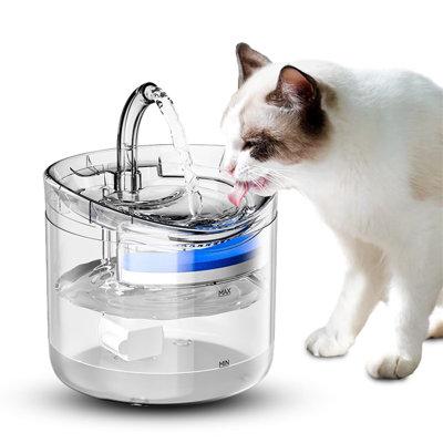 Aptoco Cat Water Fountain Automatic Dog Pet Water Dispenser Ultra-Quiet w/ Filter Plastic (affordable option) in Blue, Size 6.5 H x 6.0 W x 6.0 D in