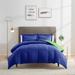 Ebern Designs Orrstown All Season Down Alternative Reversible Comforter Set Microfiber in Gray/Blue/Navy | King | Wayfair