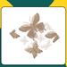 Eternal Night 16 Piece Glitter Tree Butterfly Ornament Set Plastic in Brown | 3.7 H x 5.1 W x 0.2 D in | Wayfair EternalNightff7fc8e