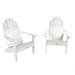 Freeport Park® Hintz Plastic Adirondack Chair in White | 38.1 H x 28.9 W x 33.4 D in | Wayfair 71F3A025D9124DD9B62462A641F91B5D