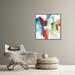 Chelsea Art Studio Expedition II by Rick Kane - Floater Frame Painting on Canvas Canvas, in Blue/Red/Yellow | 31.75 H x 31.75 W x 1.5 D in | Wayfair